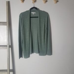 AUGUST SILK WOMEN'S OPEN FRONT GREEN CARDIGAN SIZE MEDIUM